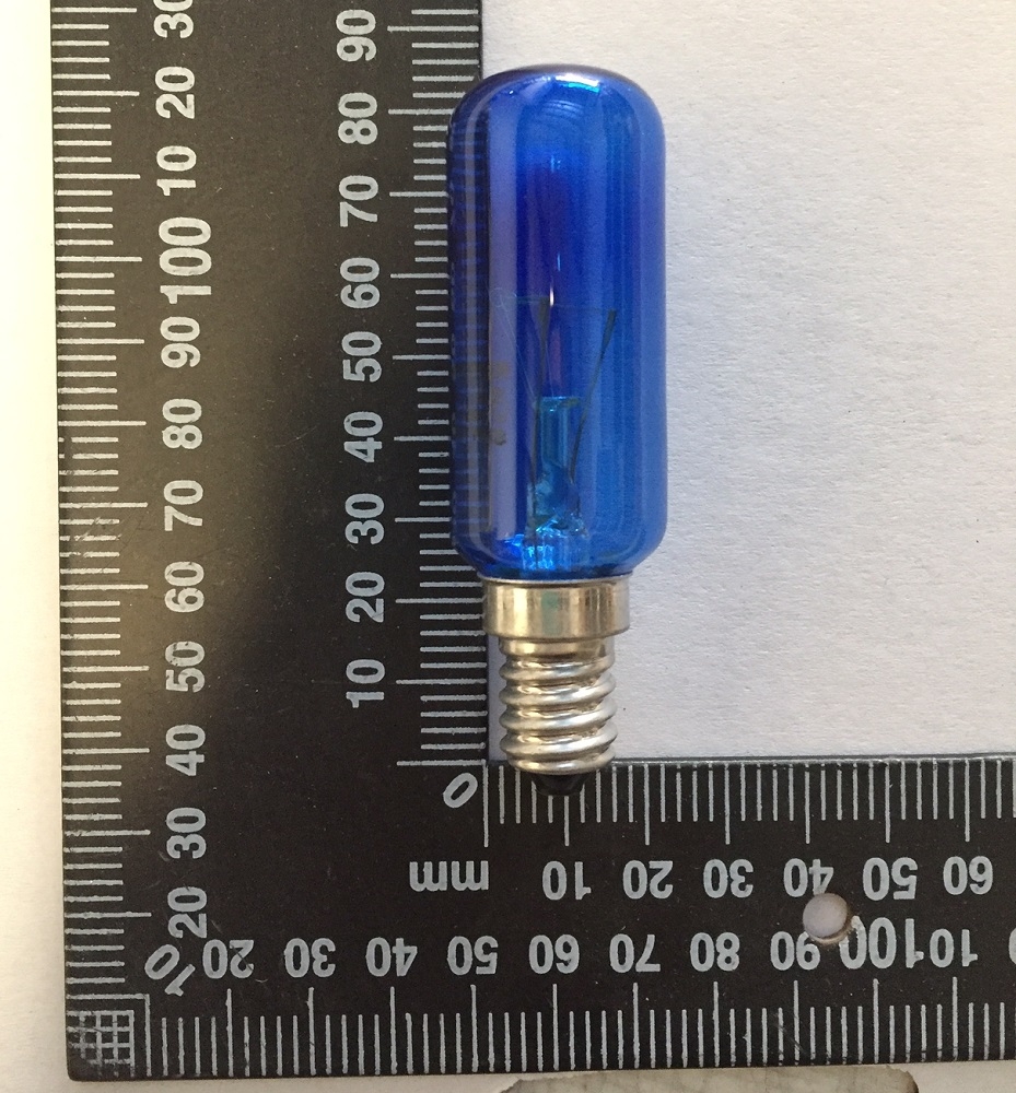 Universal E14 40W Blue Tint Fridge Freezer Lamp Light Bulb Globe 4075