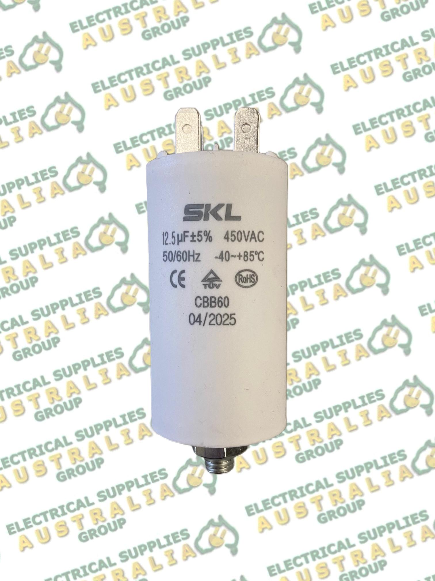 12.5UF Start Run Capacitor with 4 Terminals