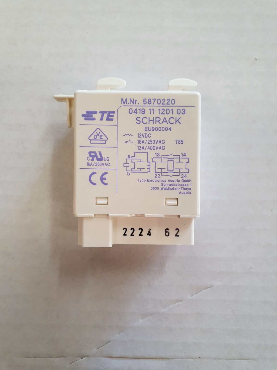 05870220 Genuine Miele Heater Relay Electrical Supplies Australia