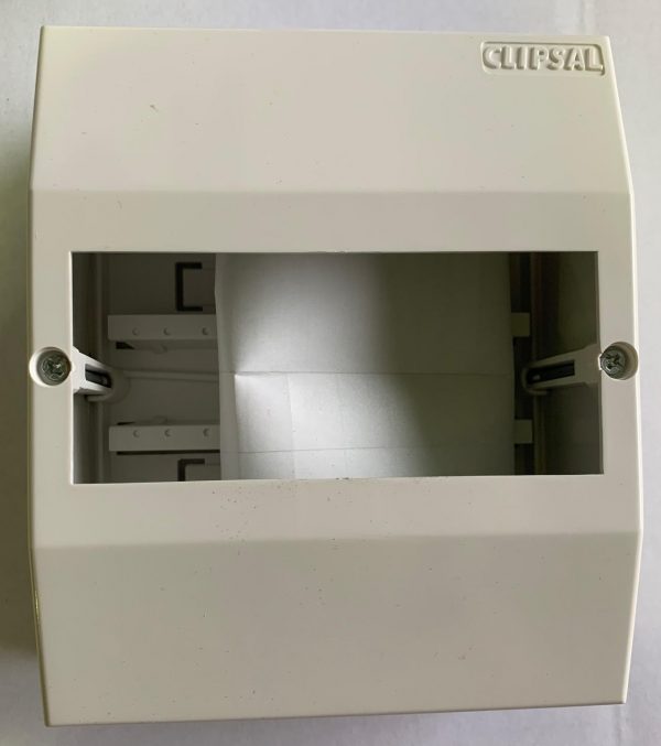 cli4cc6sbwe s/board encl surface 6module for din equipment white