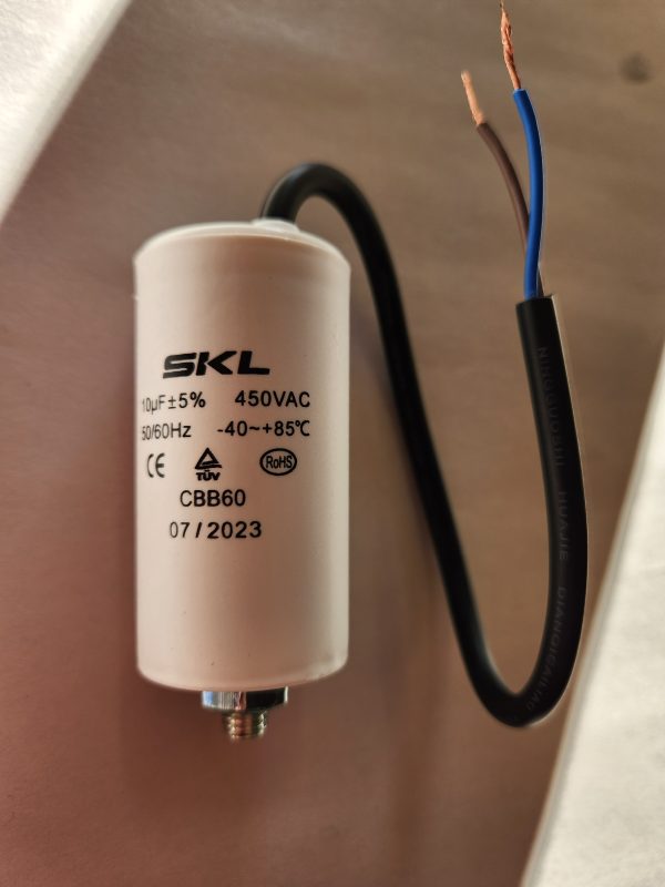 10UF 4 Terminal Start/Run Capacitor With Wire