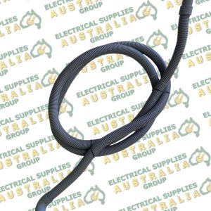 2.5M Universal Drain Hose with Straight Connector and 90 Degree Elbow